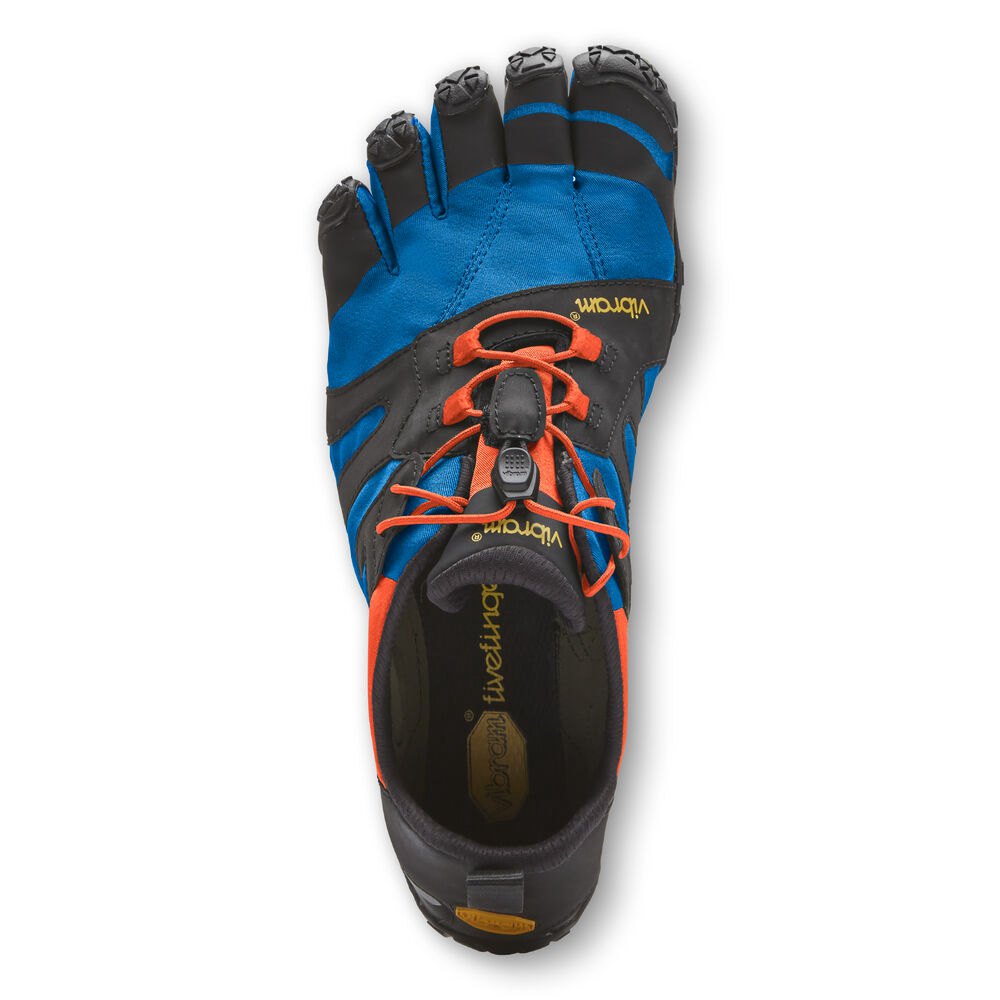 Tenis Hombre Azules/Naranjas - FiveFingers V-Trail 2.0 - LFWYEX-482